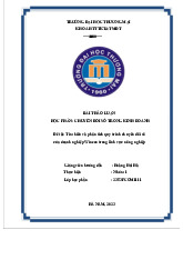 Tìm hiểu và phân tích quy trình chuyển đổi số của doanh nghiệp Wineco trong lĩnh vực nông nghiệp | Bài thảo luận Chuyển đổi số trong kinh doanh