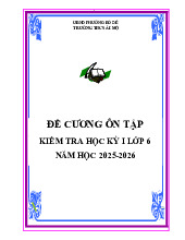 Đề cương học kỳ 1 Toán 6 năm 2025 – 2026 trường THCS Ái Mộ – Hà Nội