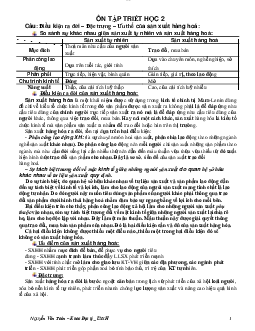 Đề ôn tập 3 | Kinh Tế Chính Trị Mác - Lênin | Đại học Khoa học Xã hội và Nhân văn, Đại học Quốc gia Thành phố HCM