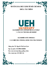 Bài nghiên cứu chương 5  Các chiến thuật phòng, chống thâu tóm thù địch môn Sáp nhập, mua lại và tái cấu trúc doanh nghiệp  | Trường Đại học Kinh tế Thành phố Hồ Chí Minh