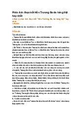 Phân tích đoạn kết Hồn Trương Ba da hàng thịt hay nhất