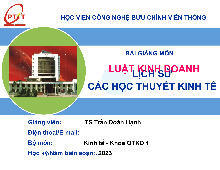 Bài giảng môn Luật Kinh doanh | Học viện Công Nghệ Bưu Chính Viễn Thông