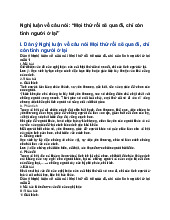 Nghị luận về câu nói: “Mọi thứ rồi sẽ qua đi, chỉ còn tình người ở lại” - Ngữ văn 12