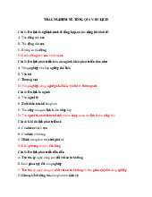 Đề cương môn Tổng quan du lịch - Trường Đại học lao động -  xã hội.