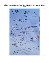 Đề thi vào lớp 6 môn Toán trường THCS Nguyễn Tri Phương năm 2024 - 2025