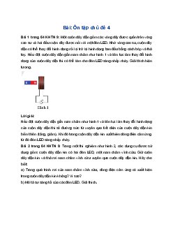 Giải Khoa học tự nhiên 9 Cánh diều Ôn tập chủ đề 4