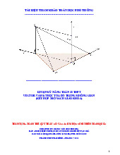 Luyện kỹ năng Toán 12 vector và hệ trục tọa độ trong không gian