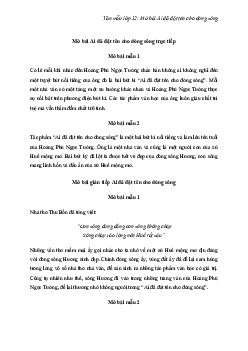 TOP 44 mẫu mở bài tác phẩm Ai đã đặt tên cho dòng sông hay chọn lọc | Văn mẫu 12