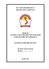 Bài tiểu luận chuyên đề cập nhật | Học viện Hành chính Quốc gia