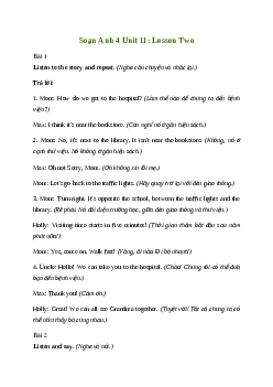 Giải Tiếng Anh lớp 4 Unit 11: Lesson Two | Family and Friends