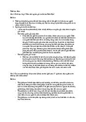 Đề cương học phần Triết học Mác - Lênin | Trường Đại học Mở Hà Nội