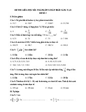 Đề thi giữa học kỳ 1 môn Toán lớp 5 năm học 2024 - 2025 | Bộ sách Chân trời sáng tạo