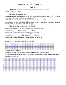 Top 15 đề thi học kì 2 môn Tiếng Việt lớp 1 Kết nối tri thức năm 2024