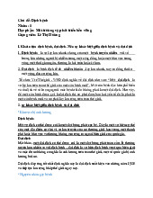 Bài tập Môi trường và phát triển bền vững chủ đề Dịch bệnh | Đại học Nội Vụ Hà Nội