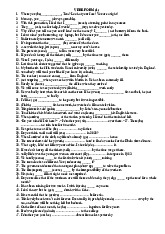 Comprehensive Practice Exercises | Môn Tiếng Anh - Đại học Kỹ thuật Lê Quý Đôn