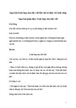 Soạn bài: Cuộc họp của chữ viết Tiếng Việt 3 | Kết nối tri thức