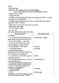 Giáo án Đạo đức lớp 4 Bài 4 | Kết nối tri thức