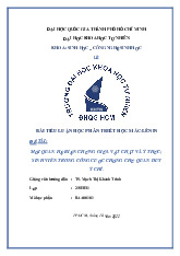 Mối quan hệ biện chứng giữa vật chất và ý thức;  Sinh viên trong công cuộc chống chủ quan duy  Ý chí môn Triết học Mác - Lênin | Trường Đại học Khoa học Tự nhiên, Đại học Quốc gia Thành phố Hồ Chí Minh