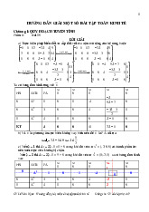 Hướng dẫn giải bài tập Toán kinh tế | Đại học Đồng Tháp