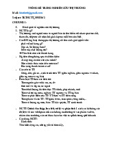 Thống Kê Nghiên Cứu Thị Trường: Phân Tích và Phương Pháp môn Thống kê trong kinh tế và kinh doanh | Trường Đại học Kinh Tế Quốc Dân