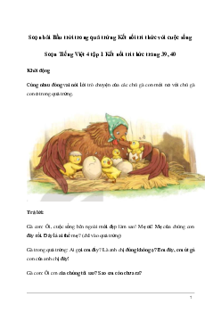 Soạn bài Đọc: Bầu trời trong quả trứng | Kết nối tri thức