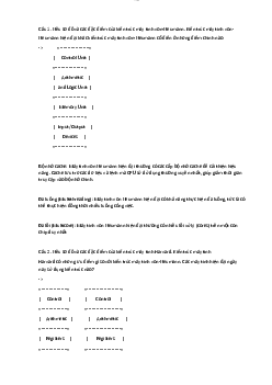 Đề cương ôn tập học phần Kiến trúc máy tinh / Đại học nội vụ Hà Nội