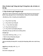 Cấp số nhân là gì? Công bội là gì? Công thức cấp số nhân và bài tập | Toán 11