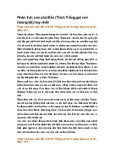 Phân tích con chó Bấc (Trích Tiếng gọi nơi hoang dã) hay nhất