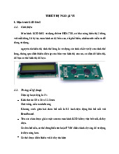 Bài tập nhóm về Thiết bị ngoại vi và so sánh màn hình LCD, TFT, OLED môn Thiết bị ngoại vi và ghép nổi | Học viện Công Nghệ Bưu Chính Viễn Thông