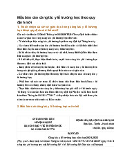 Mẫu báo cáo công tác y tế trường học theo quy định mới