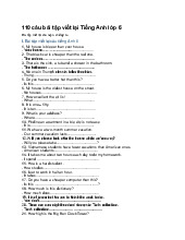 110 câu bài tập viết lại Tiếng Anh lớp 6