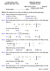 Đề giữa kì 1 Toán 11 năm 2024 – 2025 trường THPT Hòa Vang – Đà Nẵng