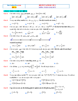 Đề kiểm tra cuối HK1 môn Toán 10 Kết nối tri thức (có đáp án)-Đề 10
