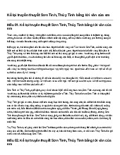 Kể lại truyền thuyết Sơn Tinh, Thủy Tinh bằng lời văn của em | Ngữ văn 6