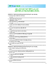 Top 500 Câu Bài Tập Viết Lại Câu Có Đáp Án Chi Tiết - English| Đại học công nghệ Sài Gòn