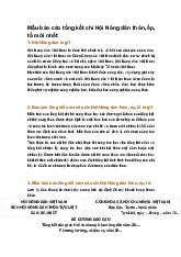 Mẫu báo cáo tổng kết chi Hội Nông dân thôn, ấp, tổ mới nhất