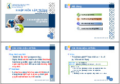 Chương 1: CÁC KHÁI NIỆM CƠ BẢN VỀ LẬP TRÌNH | NHẬP MÔN LẬP TRÌNH