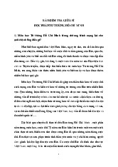 Đề cương môn Tư tưởng Hồ chí minh - Trường Đại học lao động -  xã hội