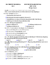 Đề thi thử tốt nghiệp THPT 2025 môn Vật lí bám sát đề minh họa - Đề 27