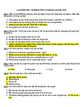 TOP 80 Câu Hỏi Trắc Nghiệm Ôn Tập Môn Giáo dục học | Đại học Sư Phạm Hà Nội