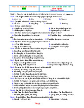 Bộ 30 Đề Ôn Thi Tốt Nghiệp THPT 2025 Môn Địa Lí Bám Sát Đề Minh Họa Có Đáp Án