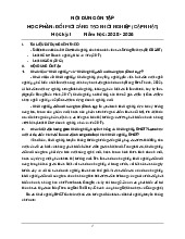 Tài liệu ôn tập. Học phần đổi mới sáng tạo khởi nghiệp.