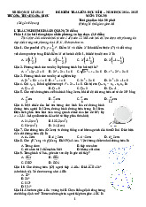 Đề giữa kì 2 Toán 9 năm 2024 – 2025 trường THCS Hoàng Diệu – Hải Phòng