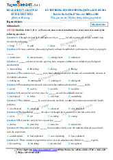 Đề Thi Chính Thức THPTQG 2018 - Tài liệu Tiếng Anh THPT