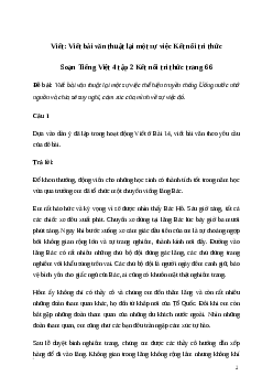 Soạn bài Viết: Viết bài văn thuật lại một sự việc | Kết nối tri thức