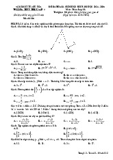 Đề cuối kì 1 Toán 11 năm 2024 – 2025 trường THPT Triệu Sơn 4 – Thanh Hóa