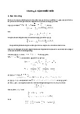 Hàm Nhiều Biến - Giải Tích Chương 1 và Các Đạo Hàm Riêng. Môn Giải tích 1 (GT01) | Trường Đại học Giao thông Vận tải.