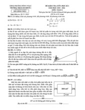 Đề giữa học kì 1 Toán 9 năm 2025 – 2026 trường THCS Cổ Nhuế 2 – Hà Nội