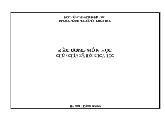 Đề cương môn Chủ nghĩa xã hội khoa học