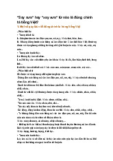 "Say sưa" hay "xay xưa" từ nào là đúng chính tả tiếng Việt?